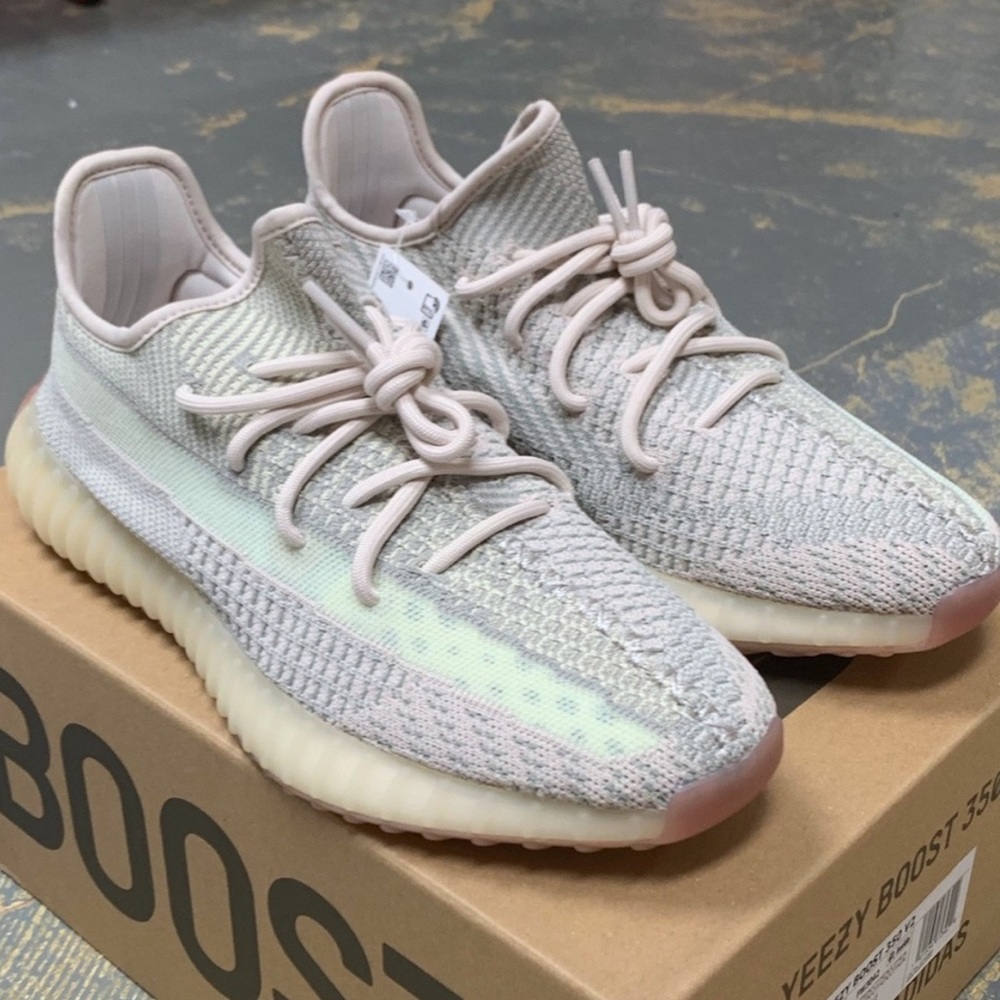 Adidas Boost Yeezy 350 V2 Citrin FW3042 10 - Picture 4 of 8